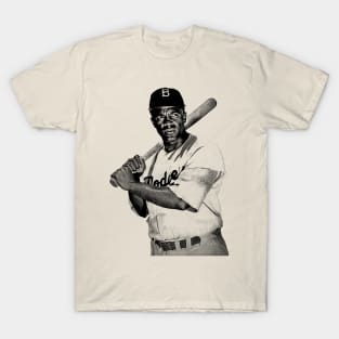 Jackie Robinson 42 - Vintage Old School T-Shirt